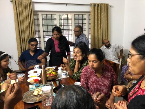 Tetamu yang menginap di Sannidhi Home stay