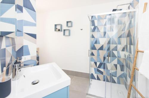 Et badeværelse på Casa Martini Mondello