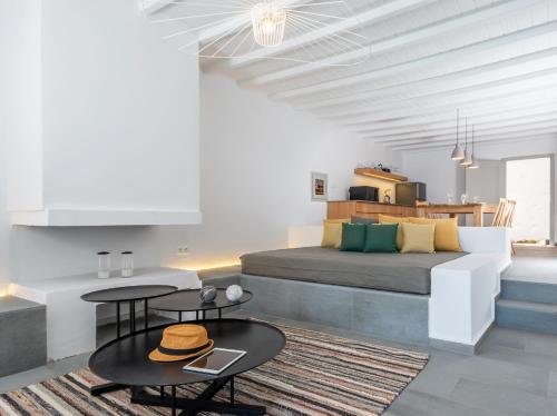 Un lugar para sentarse en Dreambox Mykonos Suites