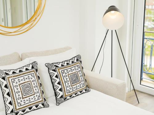 Voodi või voodid majutusasutuse Angel Flat toas