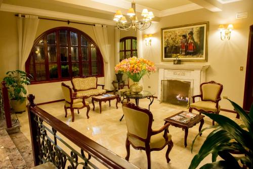 
The lobby or reception area at El Cabildo Hotel
