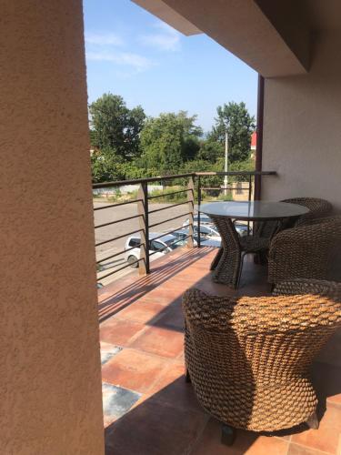 Ein Balkon oder eine Terrasse in der Unterkunft Deluxe Old Ungvar Apartments