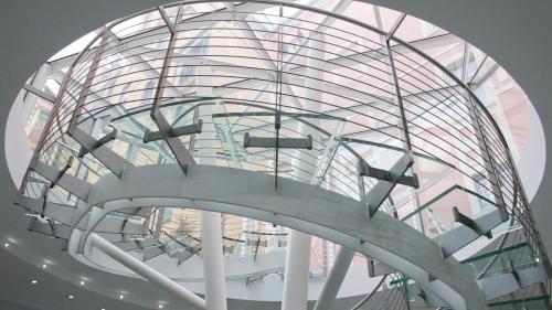 a glass dome of a building with a glass ceiling at Ibis Styles Milano Centro in Milan