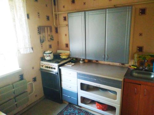 Кухня или кухненски бокс в Квартира на Ленина