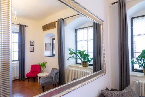 Posezení v ubytování Boutique Apartments U Rolanda, Mikulášské náměstí