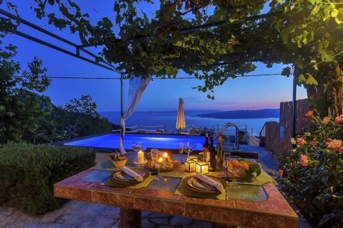 Holiday home Marta with heated pool,grill,sea view