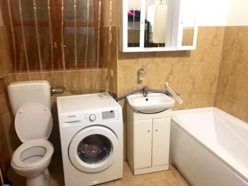 Koupelna v ubytování Árkádia Apartman