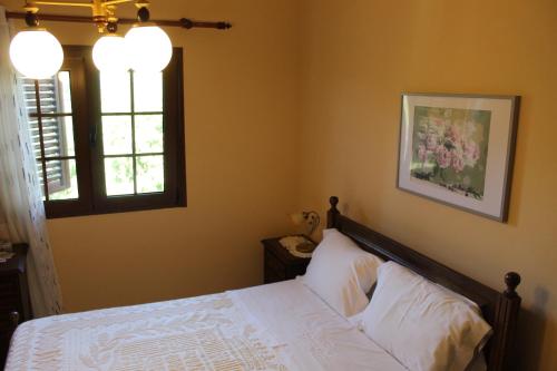 Giường trong phòng chung tại Quinta De Gestacos