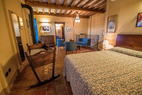 Postel nebo postele na pokoji v ubytování Albergo Ristorante Garibaldi