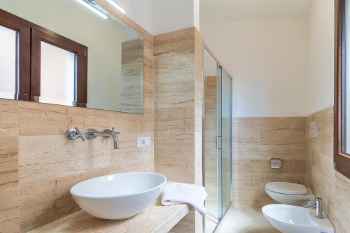Koupelna v ubytování Elune B&B