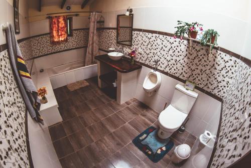 Vonios kambarys apgyvendinimo įstaigoje Hostel Serena