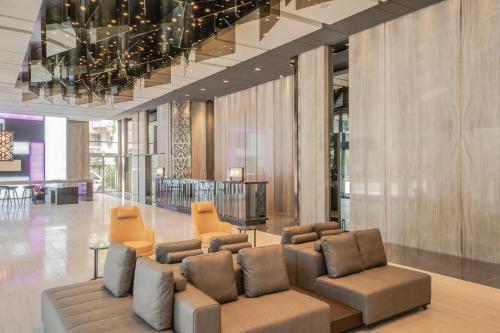 Lobbyn eller receptionsområdet på Jin Shi Hu Hotel