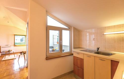 Kuchyň nebo kuchyňský kout v ubytování Vacation apartments Feniks