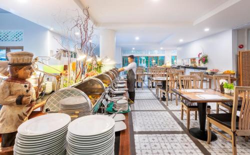 En restaurant eller et andet spisested på Chada Thai Village