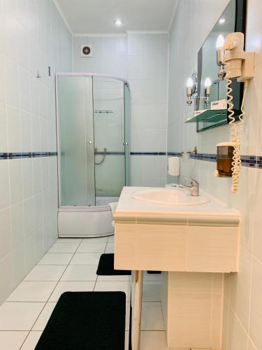 Koupelna v ubytování Hotel Palace Ukraine