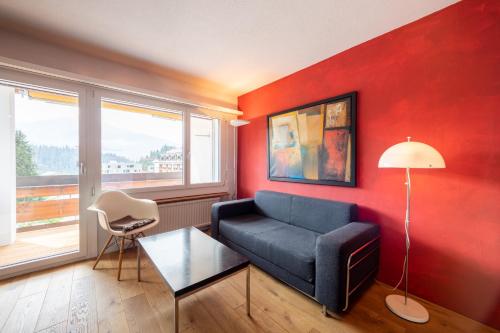 Posezení v ubytování LAAX Homes - Casa Cannaretsch