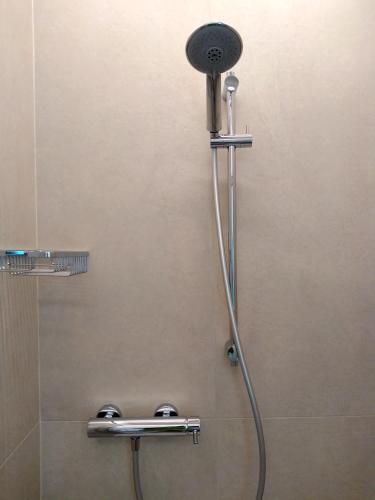 a shower in a bathroom with a shower head at Le Mandragole B&B in Roncade