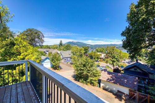 a view from the balcony of a house at Azusa House in Hood River