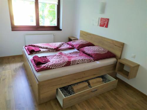 Postel nebo postele na pokoji v ubytování Apartmán LILU - Tatranská Lomnica