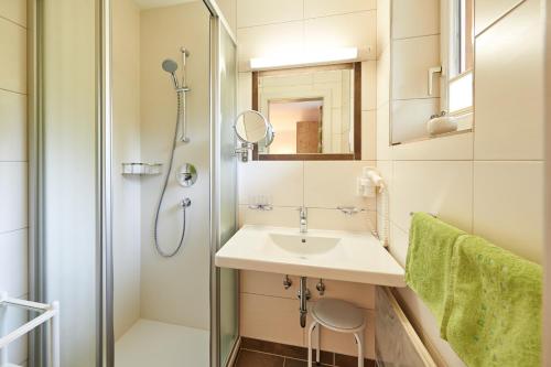Koupelna v ubytování Haus Alpenheim