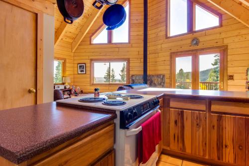 Kuchyň nebo kuchyňský kout v ubytování Cabin Tranquilo