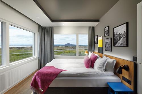 Postel nebo postele na pokoji v ubytování Mývatn - Berjaya Iceland Hotels