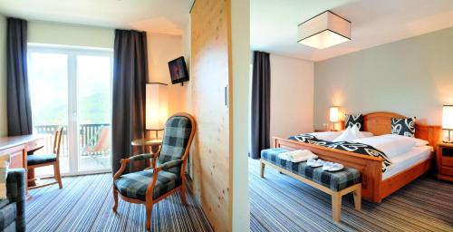Postel nebo postele na pokoji v ubytování The Vista Hotel