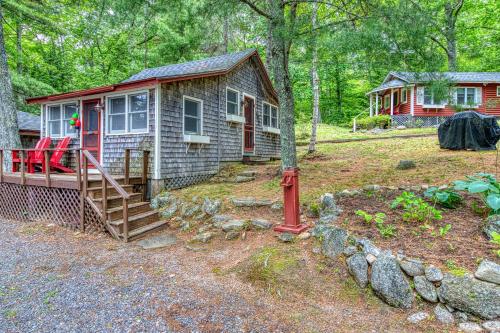 a small house in the middle of a forest at Toddy Pond Jack in Orland
