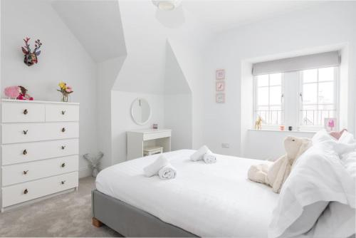 Postel nebo postele na pokoji v ubytování Luxurious living in Gullane