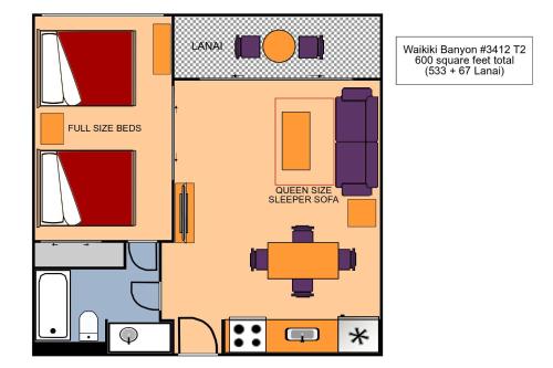 Waikiki Banyan 3412 T2 アメリカ ホノルル Booking Com