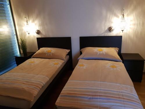 Postel nebo postele na pokoji v ubytování Panorama Penthouse