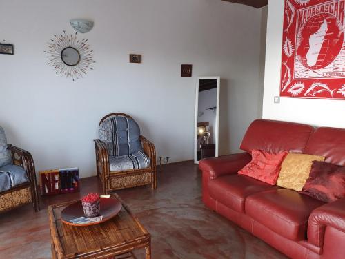 Posezení v ubytování Villa Malandy Appart Hôtel Duplex 1