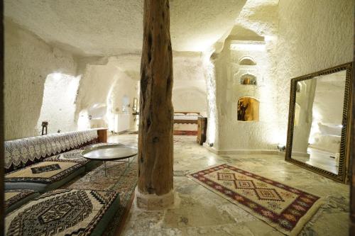 Χώρος καθιστικού στο Melek Cave Hotel