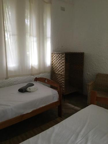 Llit o llits en una habitació de Nyangombe Backpackers