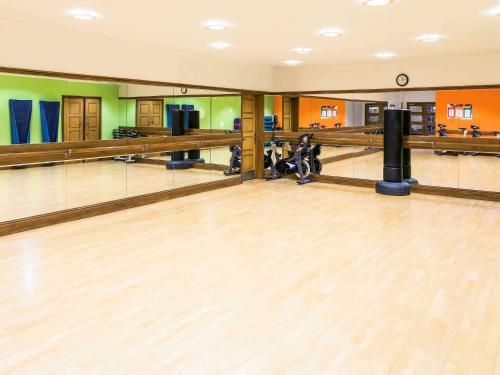 a bowling alley with a ball at Mercure Dartford Brands Hatch Hotel & Spa in Ash