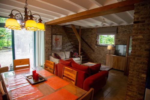 Χώρος καθιστικού στο Vakantiehuis Vijlen