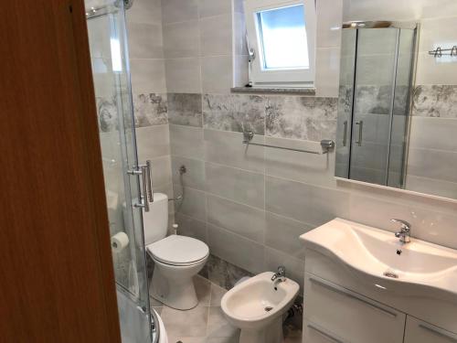 Koupelna v ubytování MI-MA Ul. Prilaz 1 51250, Novi Vinodolski, Hrvatska Apartman