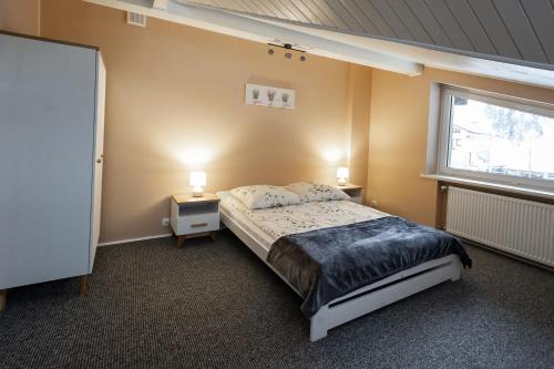 Posteľ alebo postele v izbe v ubytovaní Apartamenty Pod Gondolą