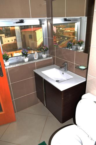 Vonios kambarys apgyvendinimo įstaigoje Domingas