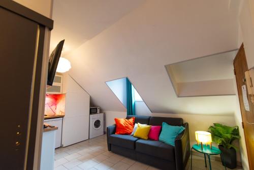 Kuchyň nebo kuchyňský kout v ubytování APPARTEMENT LE VITAMINE - topbnb dijon