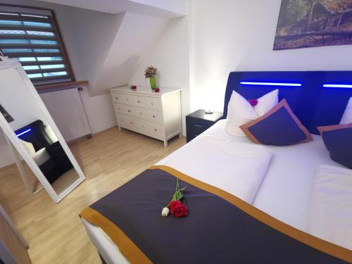 Voodi või voodid majutusasutuse City Ferienwohnung Füssen 2 toas