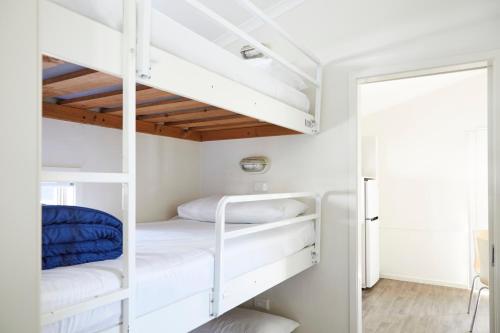 A bunk bed or bunk beds in a room at Hat Head Holiday Park