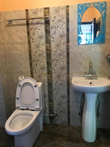 Koupelna v ubytování Hotel Brisha Sarangkot