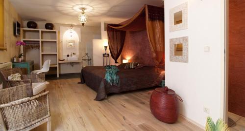 Χώρος καθιστικού στο The rooms Bed & Breakfast