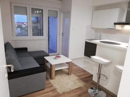 Kuchyň nebo kuchyňský kout v ubytování Apartman Škribulja