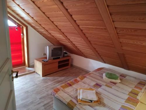 Postel nebo postele na pokoji v ubytování Ferienhaus Winterberg
