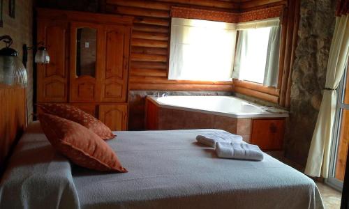 Postel nebo postele na pokoji v ubytování Aldea Serrana