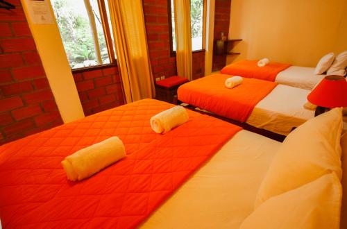 Postel nebo postele na pokoji v ubytování Hosteria Orkidea Lodge