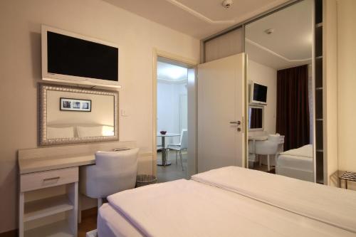 Koupelna v ubytování Hotel Aruba