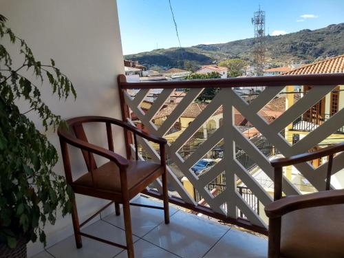 Balkoni atau teres di Pousada Vale do Garimpeiro